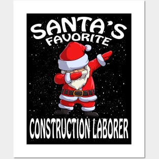 Santas Favorite Construction Laborer Christmas Posters and Art